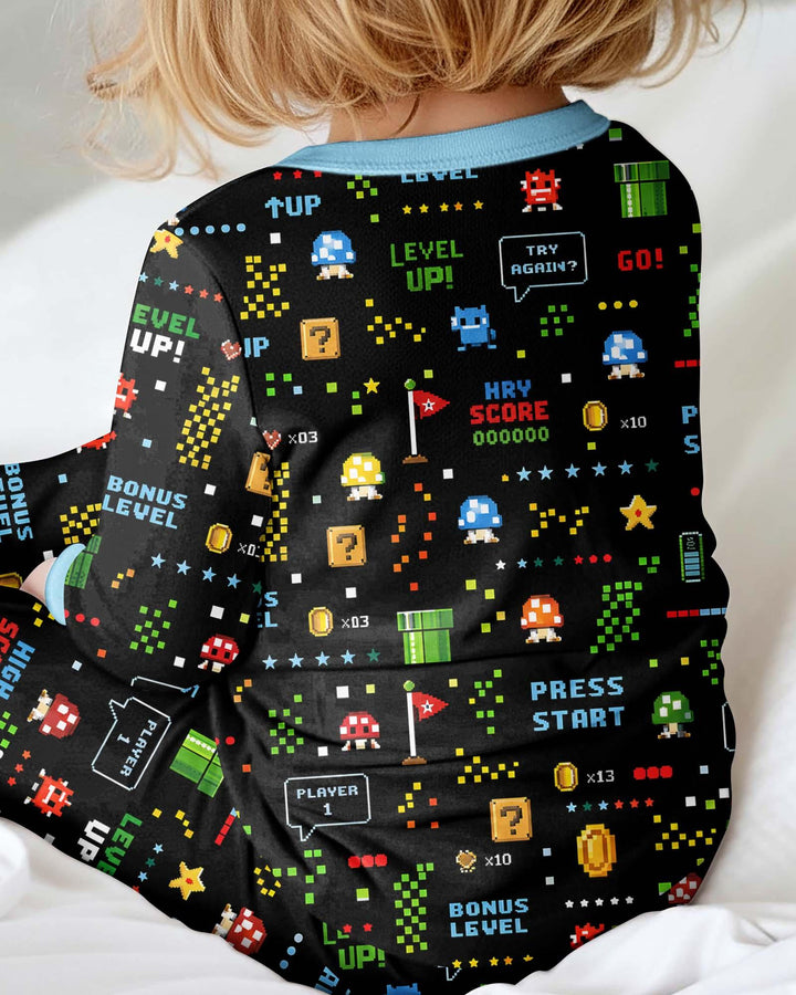 Pixel Game Lover Matching Bamboo Convertible Zippy