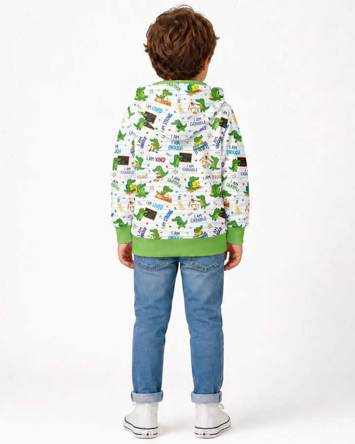 Brave Gator Days Bamboo Zip Hoodie