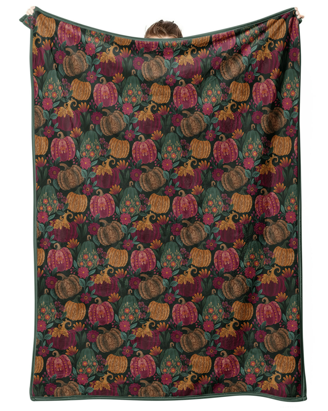 Velvet Pumpkins Bamboo Blanket