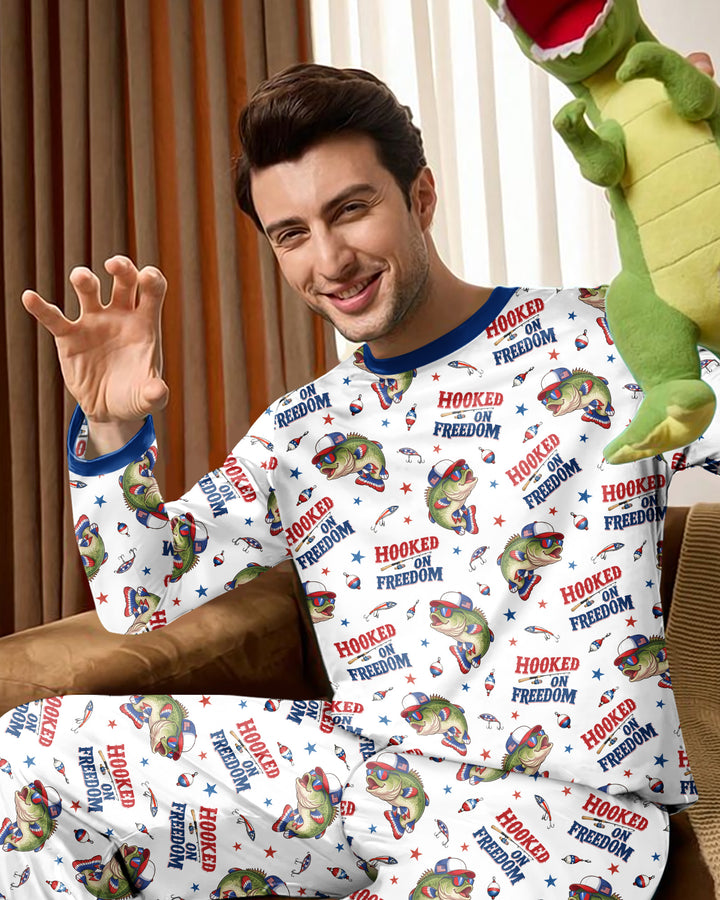 Hooked On Freedom Bamboo Men's Pajama Set