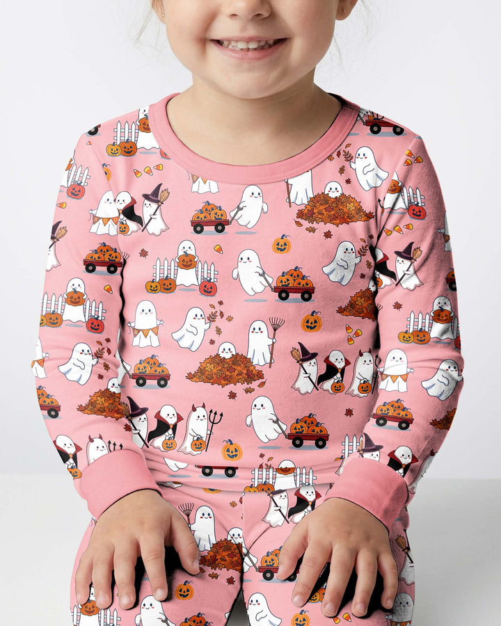 Halloween Town  Bamboo Two Piece Long Sleeve Pajama Set