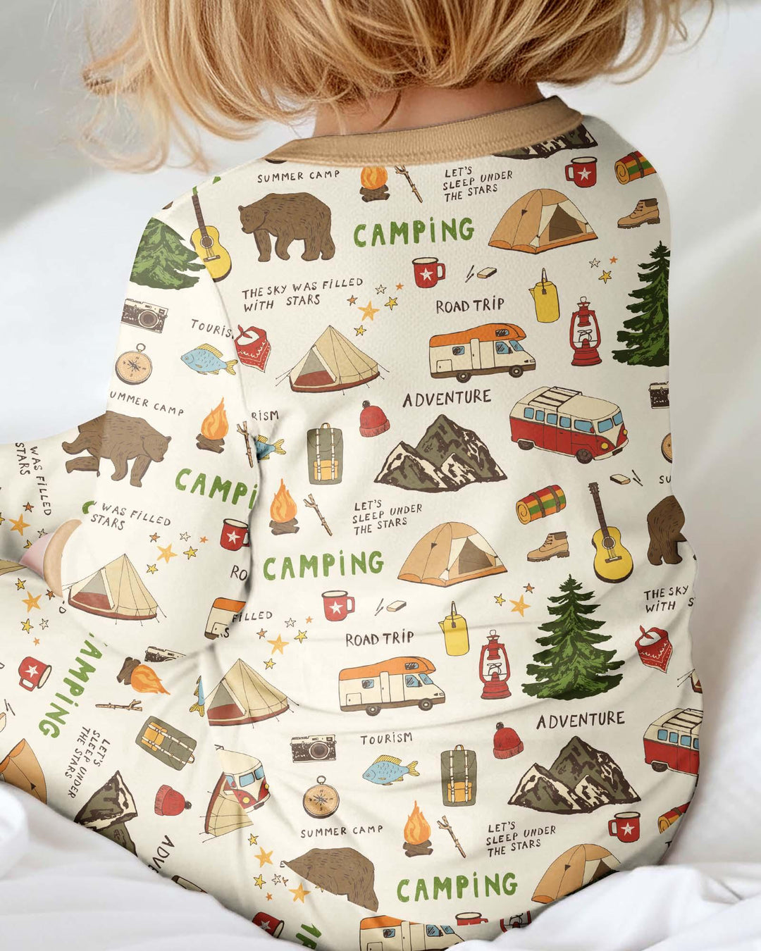 Outdoor Camping Adventure Family Matching Bamboo Convertible Zippy
