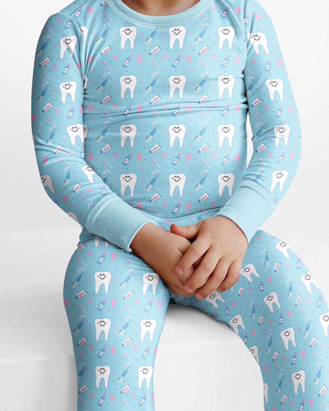 Template Bamboo Two Piece Long Sleeve Pyjamas Set