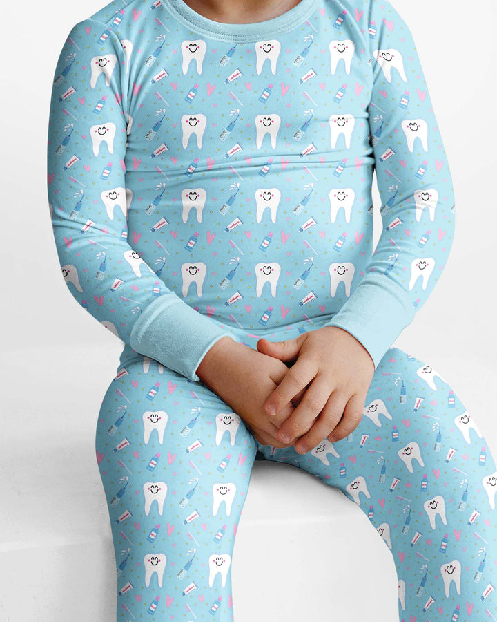 Template Bamboo Two Piece Long Sleeve Pyjamas Set