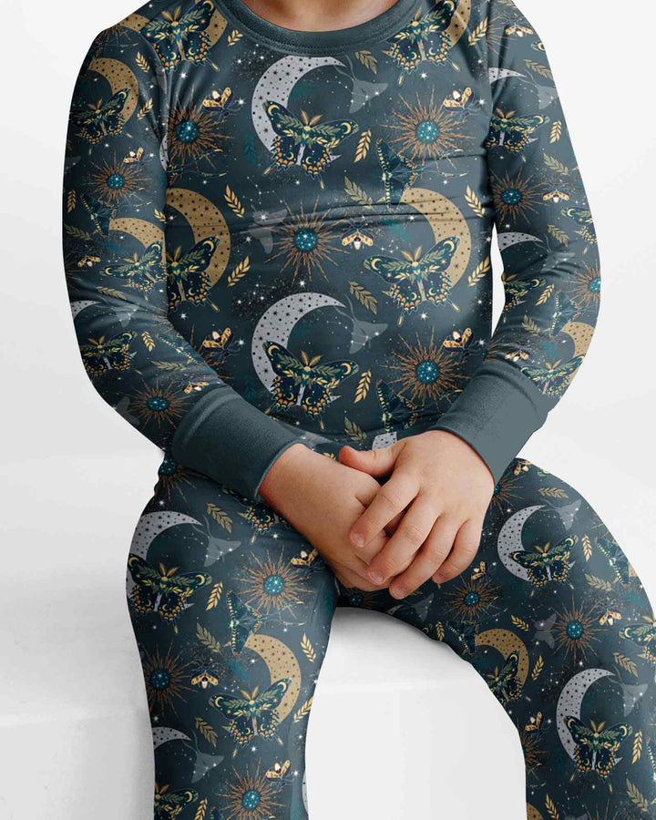 Template Bamboo Two Piece Long Sleeve Pyjamas Set