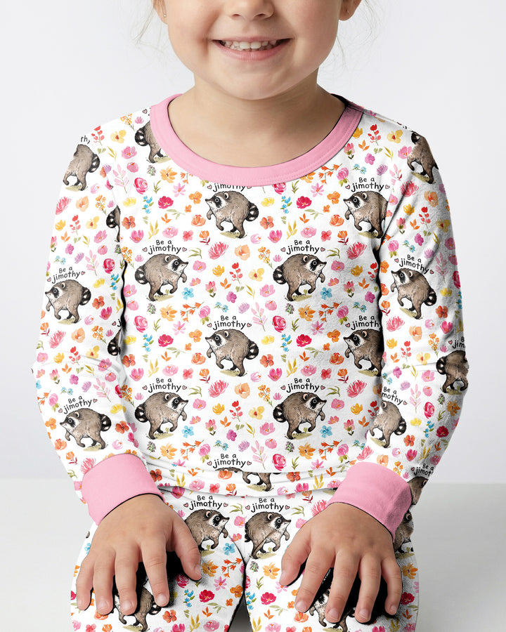 Template Bamboo Two Piece Long Sleeve Pyjamas Set