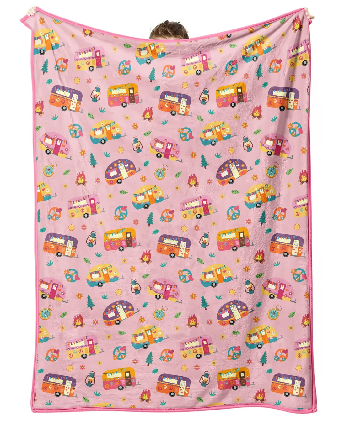 Happy Little Camper Bamboo Blanket