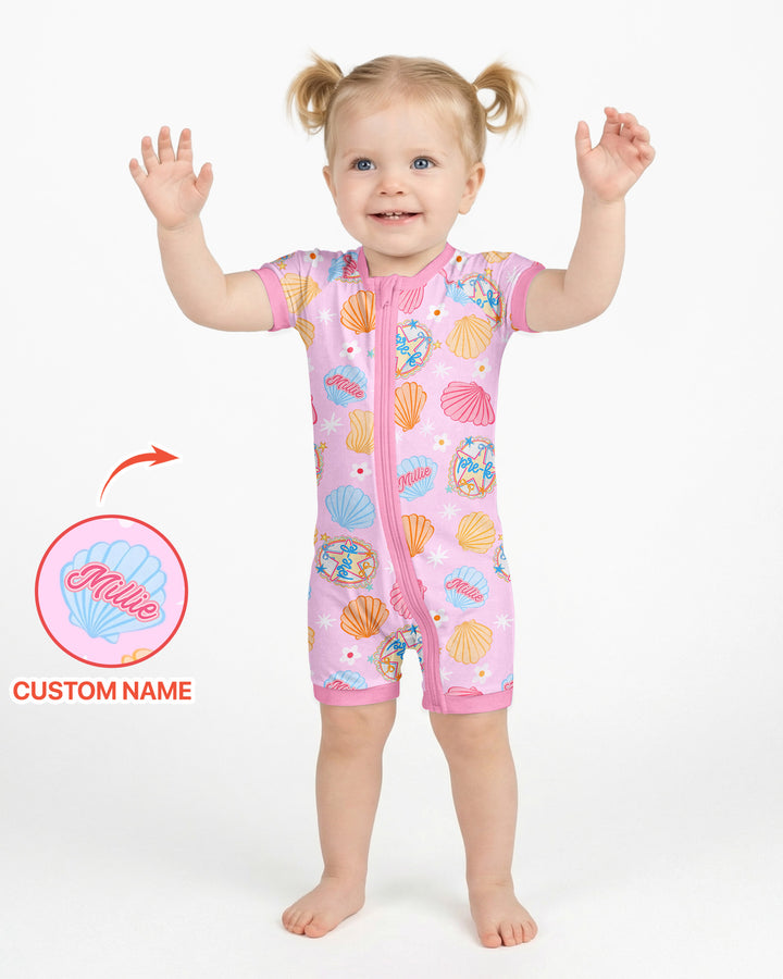 Mermaid Back To School Bamboo Shorty Zippy
