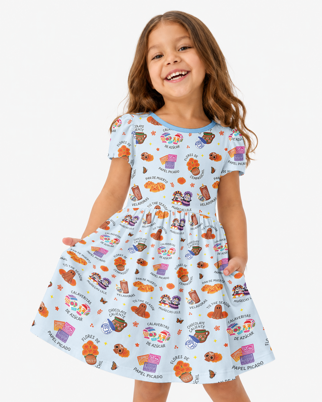 Tis the Dia De Muertos Season Bamboo Twirl Dress