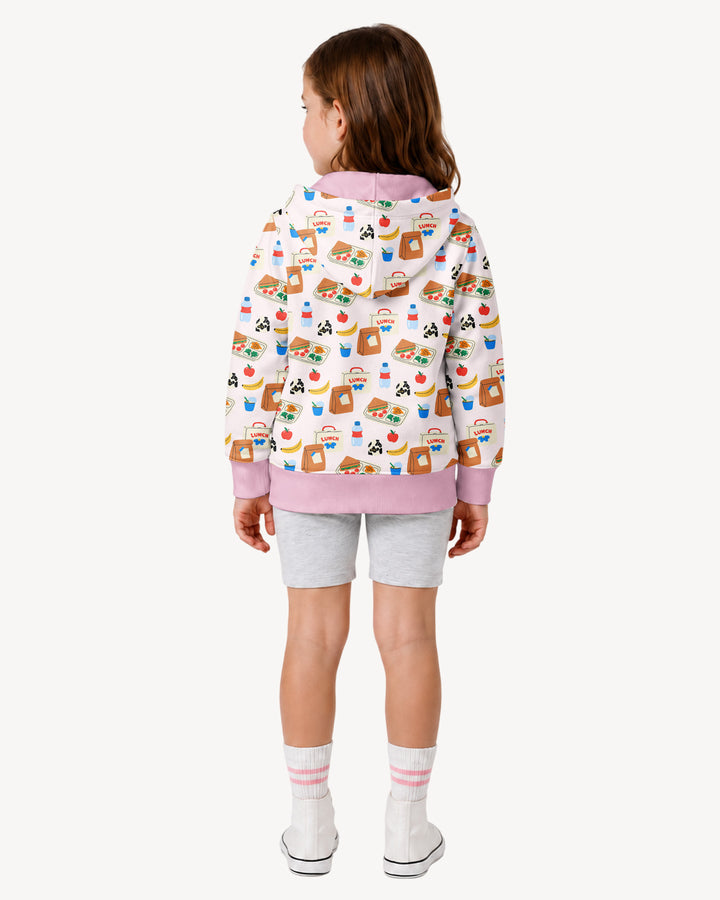 Happy School Lunch Bamboo Zip Hoodie