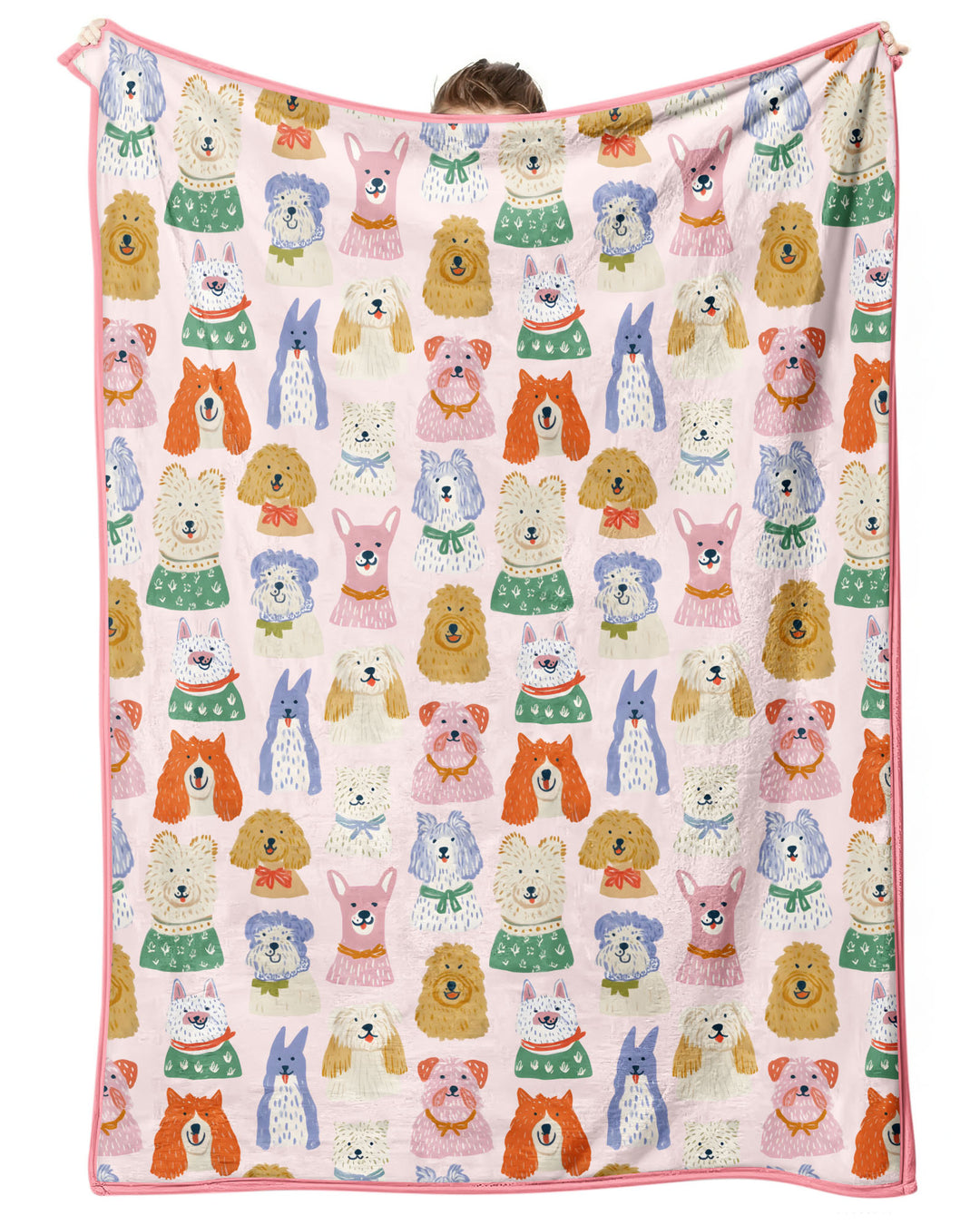 Puppy Portrait Bamboo Blanket