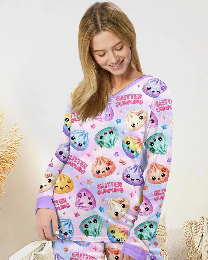 Glitter Dumpling Bamboo Women Pajama Set