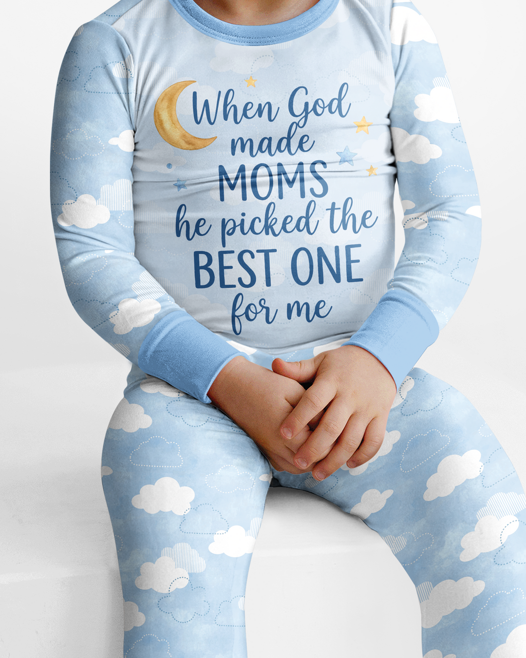 God Made The Best Mom Bamboo Two Piece Long Sleeve Pajama Set