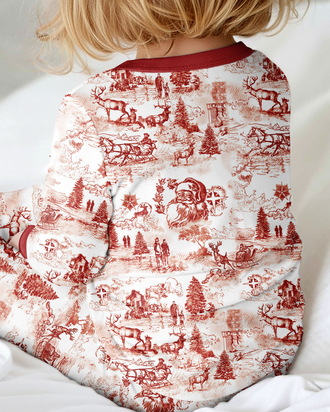 Merry Christmas Toile  Bamboo Convertible Zippy
