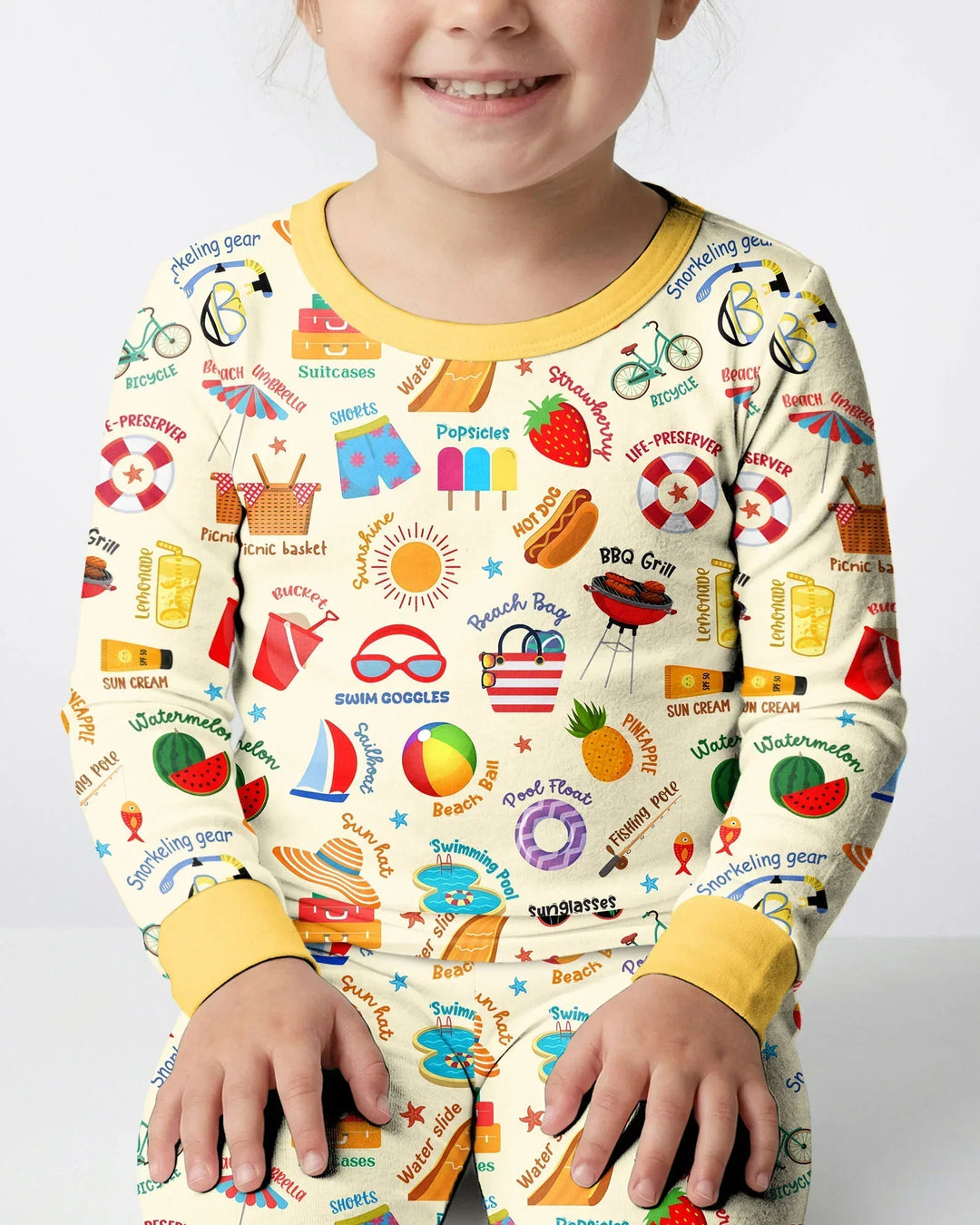 Love Summer Bamboo Two Piece Long Sleeve Pajama Set