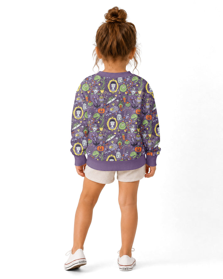 Halloween Monster Fun Bamboo Crewneck Sweatshirt
