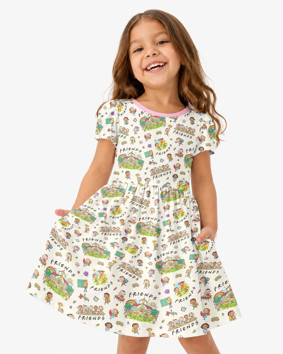 School Friends Forever Bamboo Twirl Dress