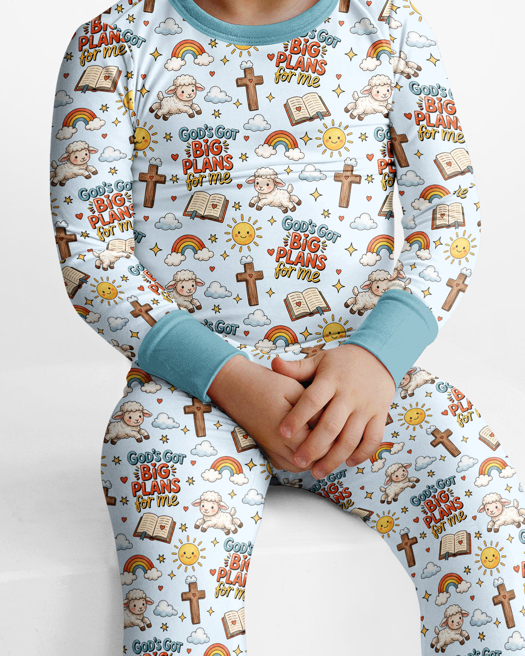God's Got Big Plans For Me Bamboo Two Piece Long Sleeve Pajama Set