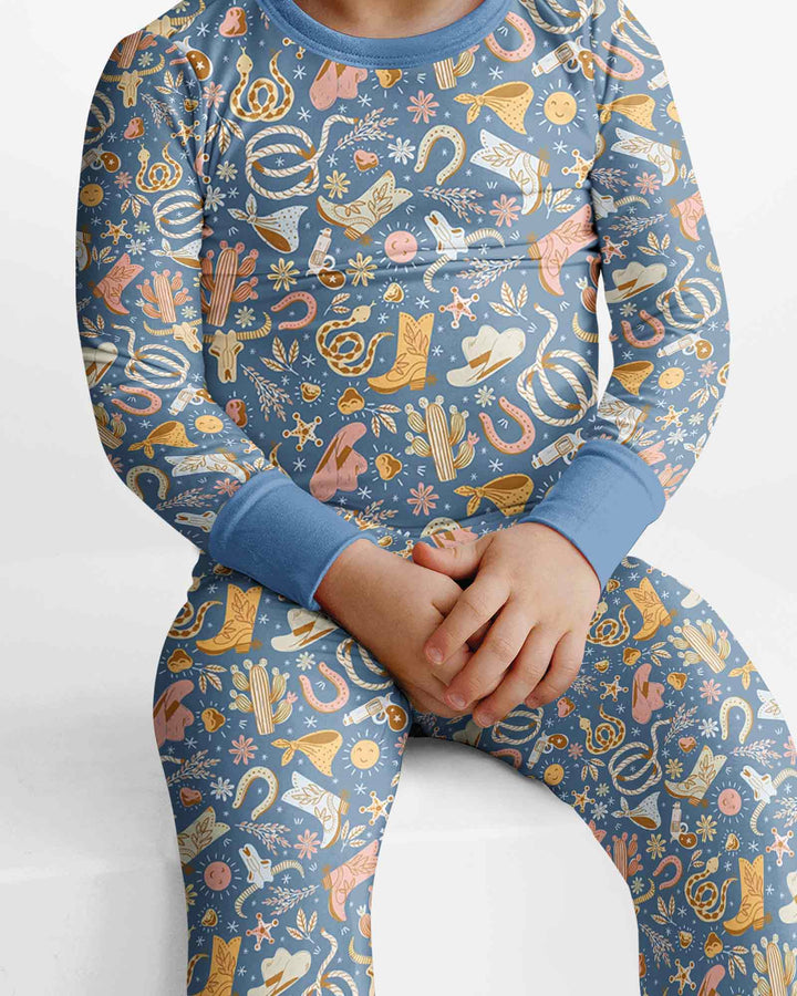 Template Bamboo Two Piece Long Sleeve Pyjamas Set