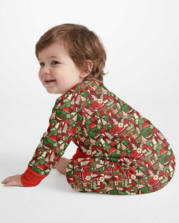Christmas Time Mosaic Bamboo Convertible Zippy