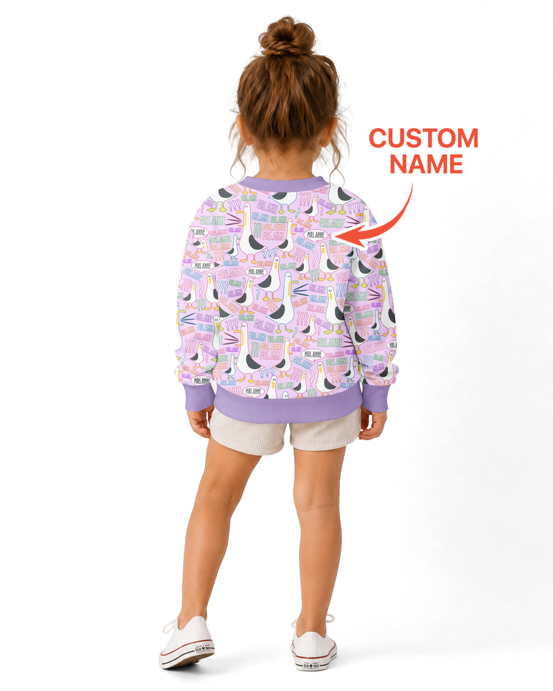 Teacher Teacher Teacher Funny Seagull Bamboo Crewneck Sweatshirt