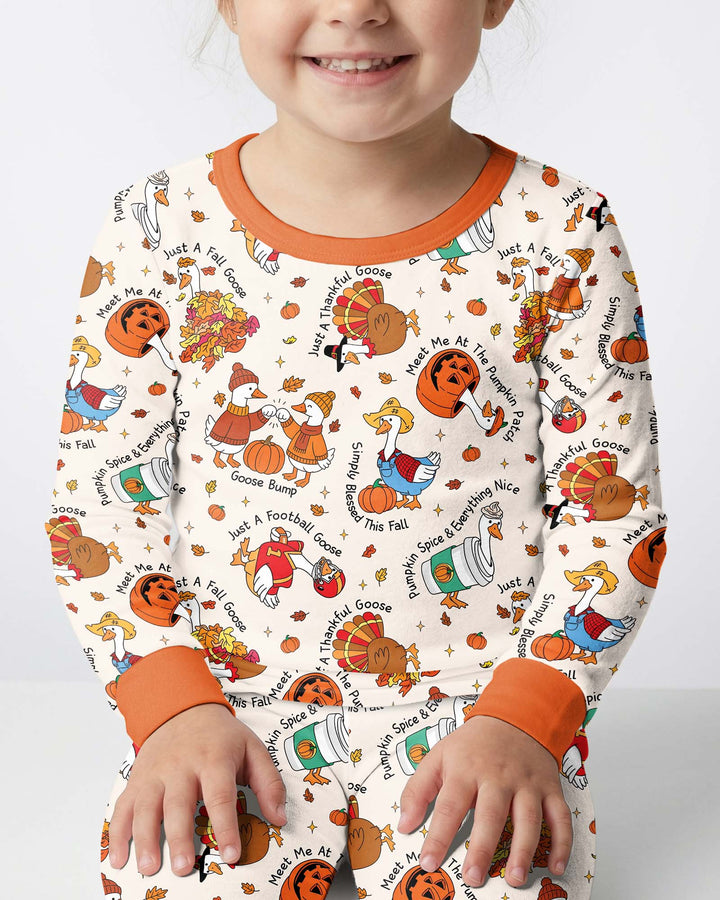 Template Bamboo Two Piece Long Sleeve Pyjamas Set