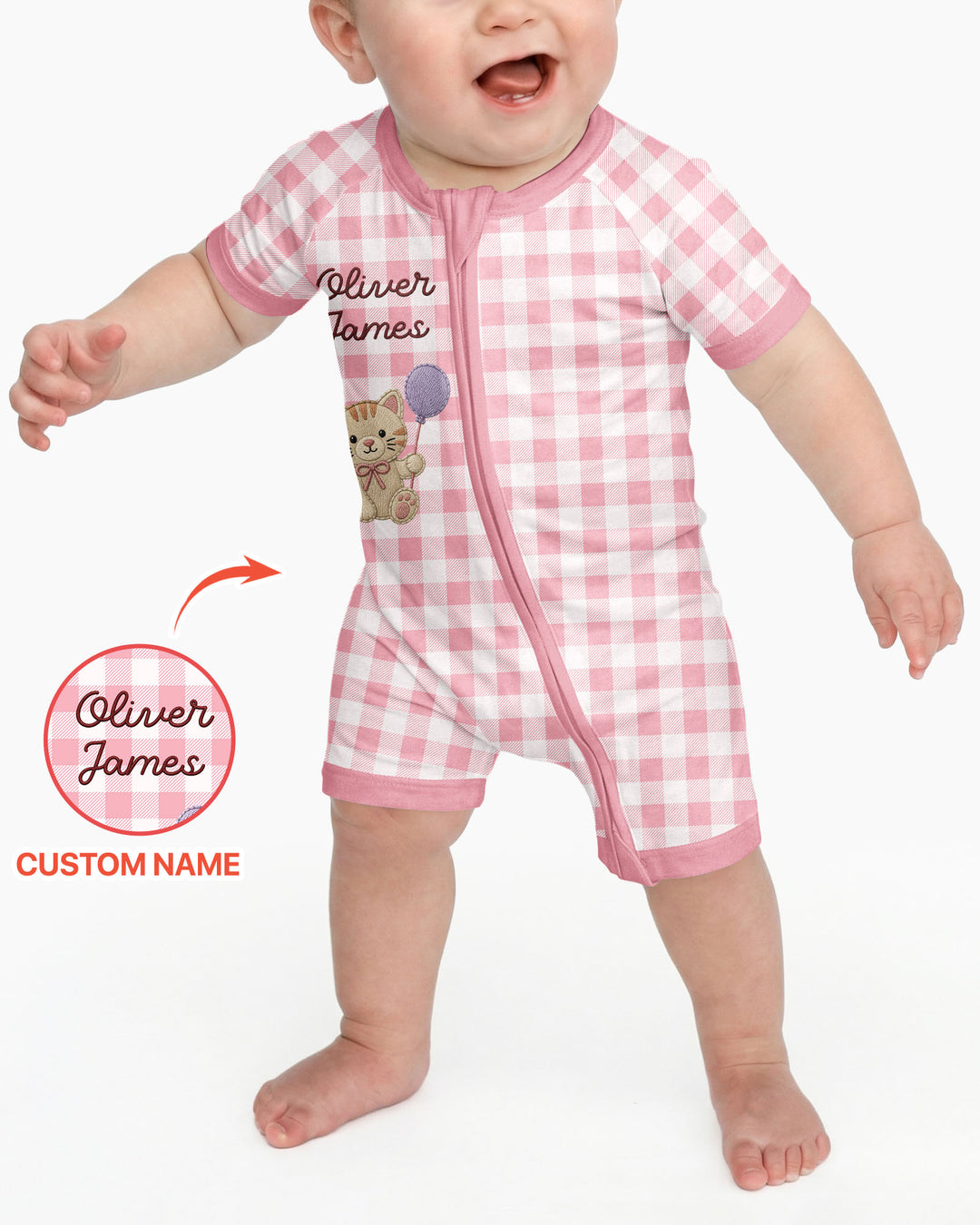 Teddy Bear Baby Bamboo Shorty Zippy