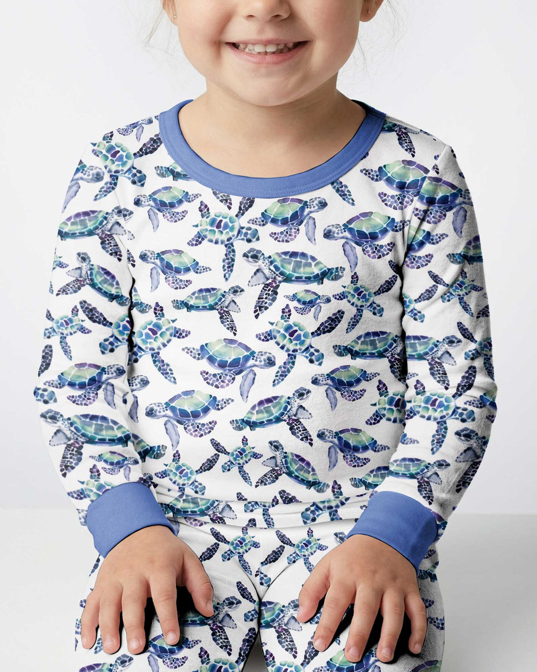 Sea Turtle Dream Bamboo Two Piece Long Sleeve Pajama Set