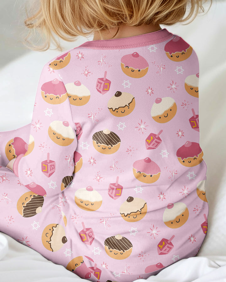 Hanukkah Donut Family Matching Bamboo Convertible Zippy