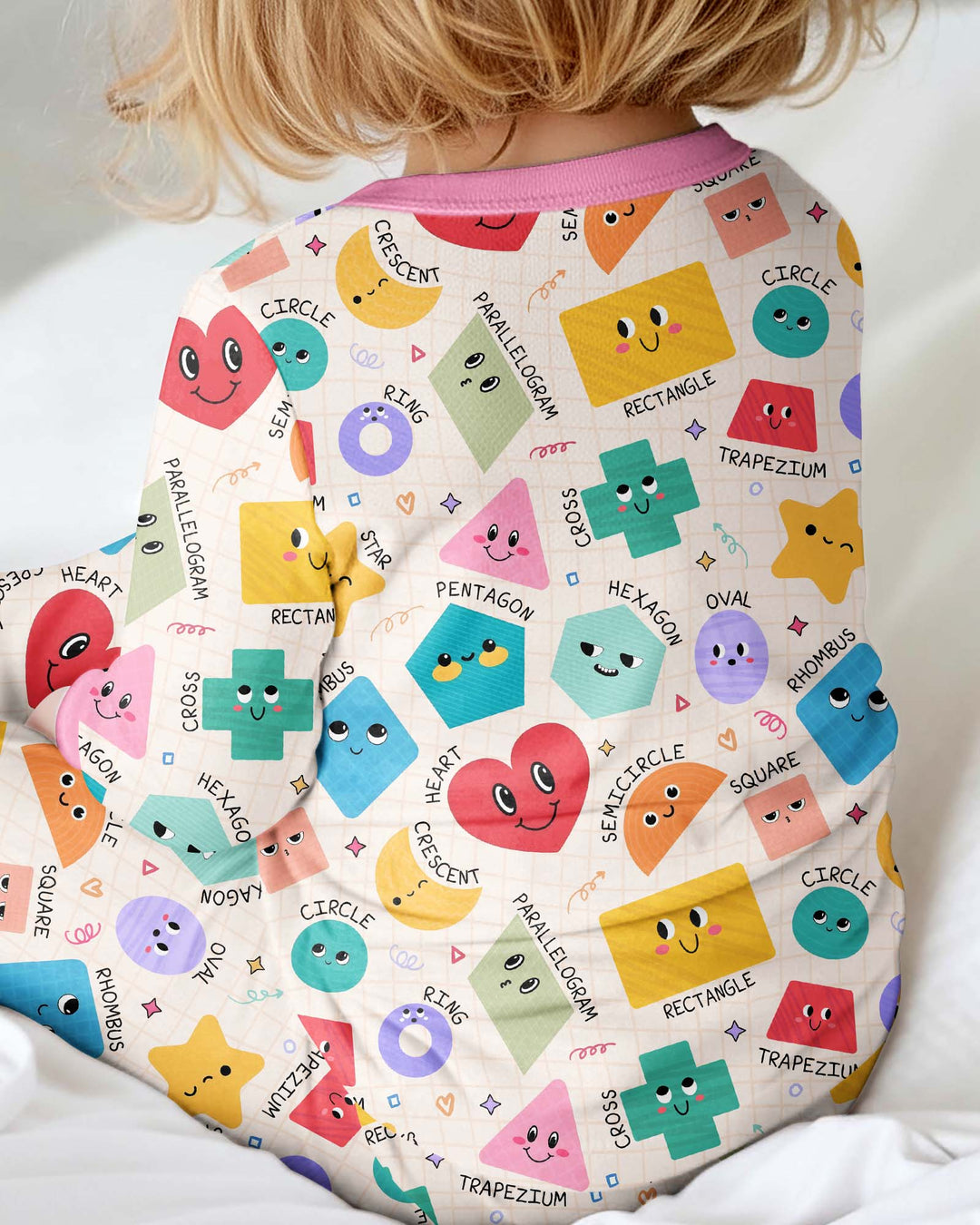 Happy Shape Squad Family Matching Bamboo Convertible Zippy