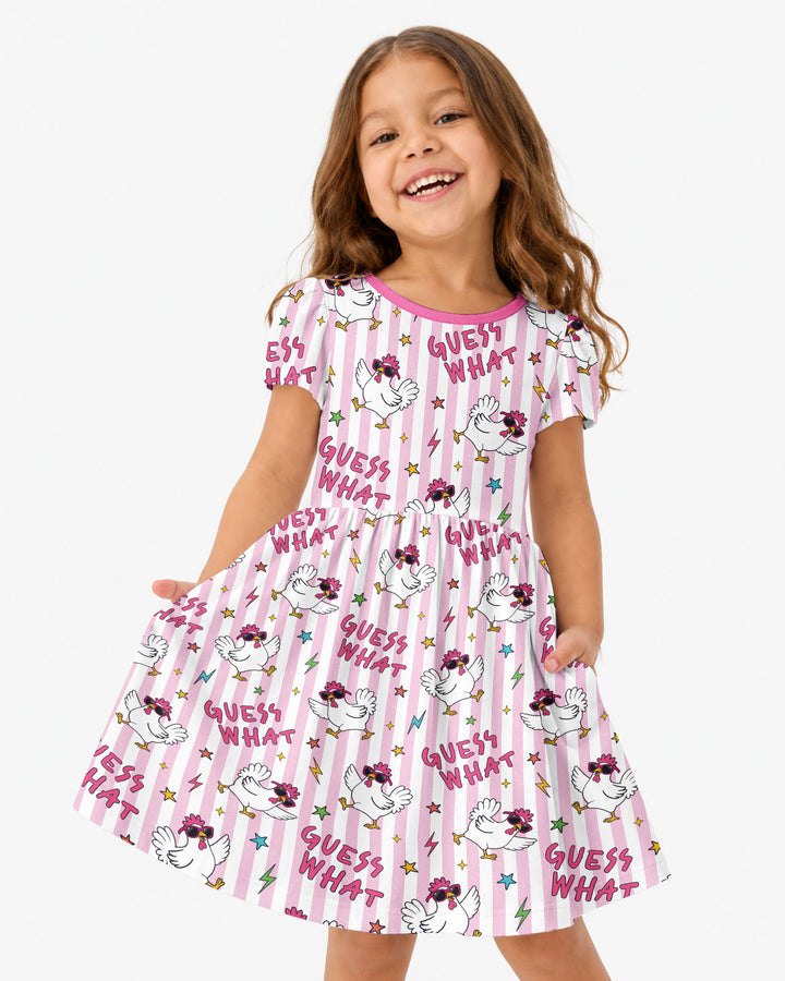 Guess What Chicken Butt! Bamboo Twirl Dress