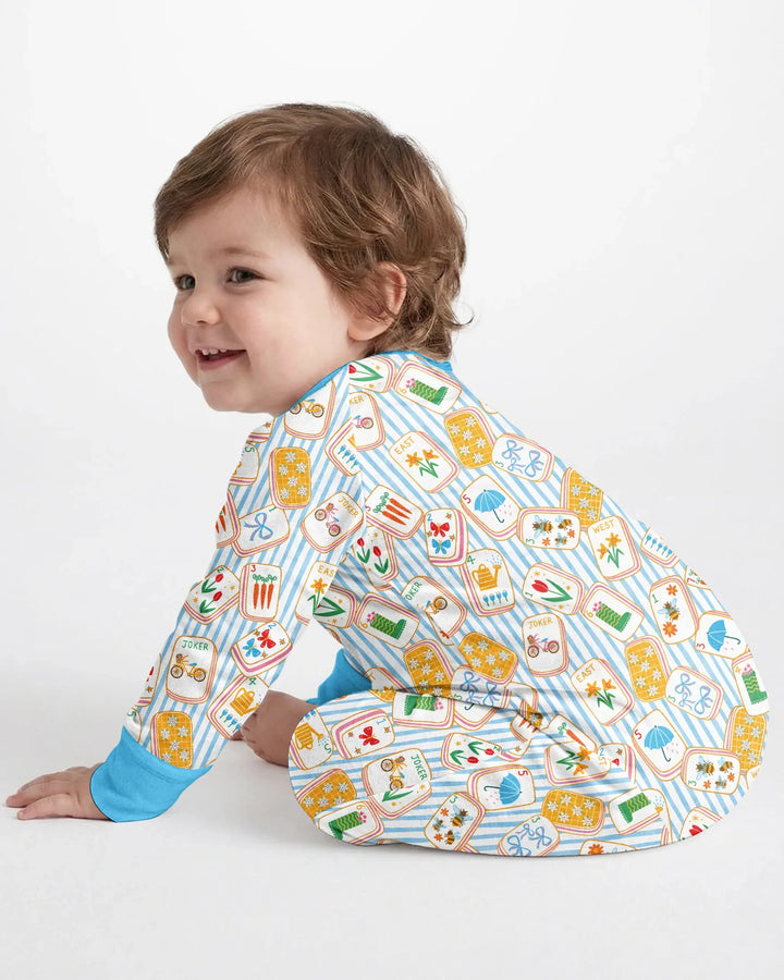 Mahjong Club Mommy & Me Matching Bamboo Convertible Zippy