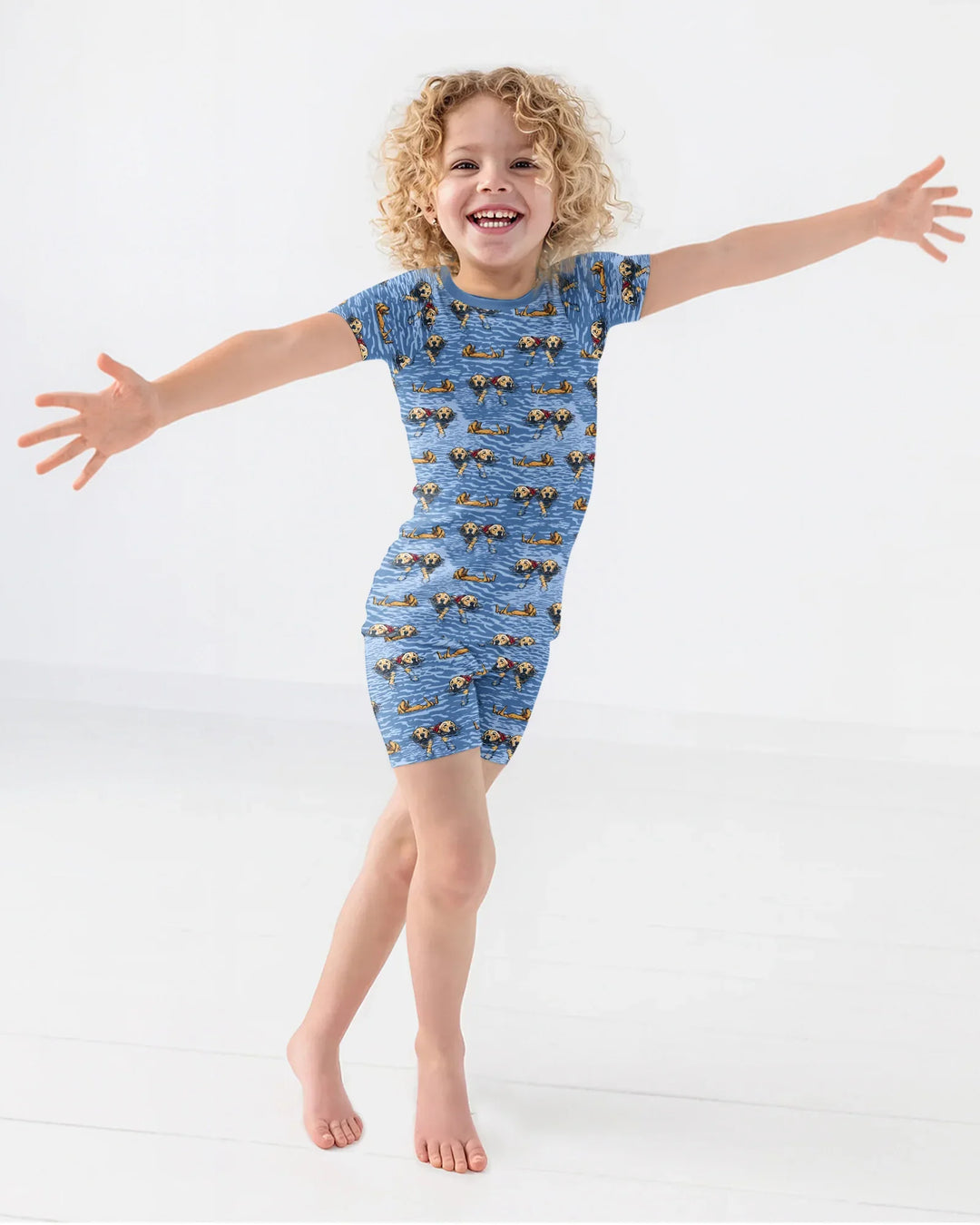 It's Lake Time Bamboo Two Piece Short Sleeve Shorts Pajama Set