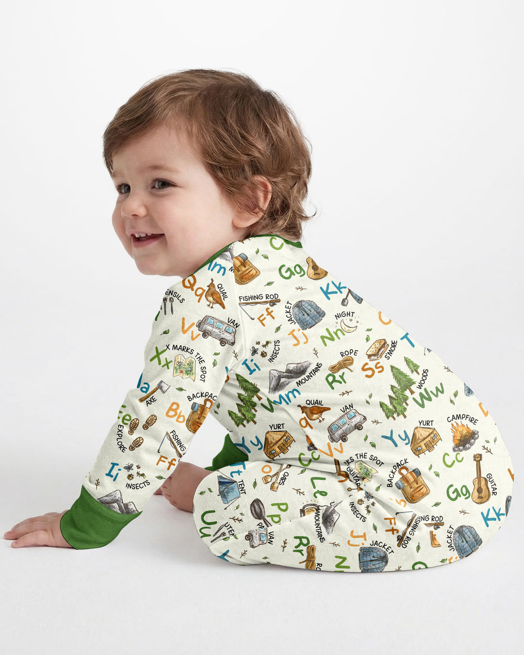 Adventure Alphabet ABCs Summer Camp Bamboo Convertible Zippy