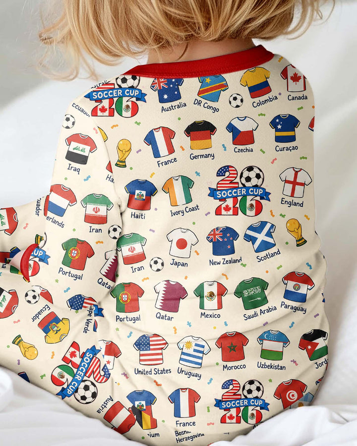 2026 Soccer World Jersey Flag Bamboo Convertible Zippy