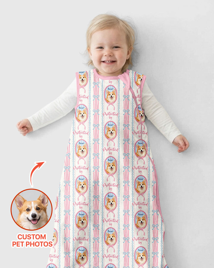 Custom Coquette Pet Photo Little Protecto Bamboo Sleep Bag