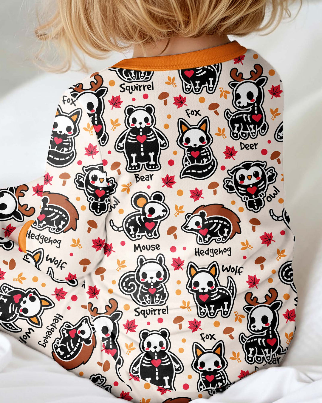 Autumn Charm Skeleton Cute Pet Bamboo Convertible Zippy