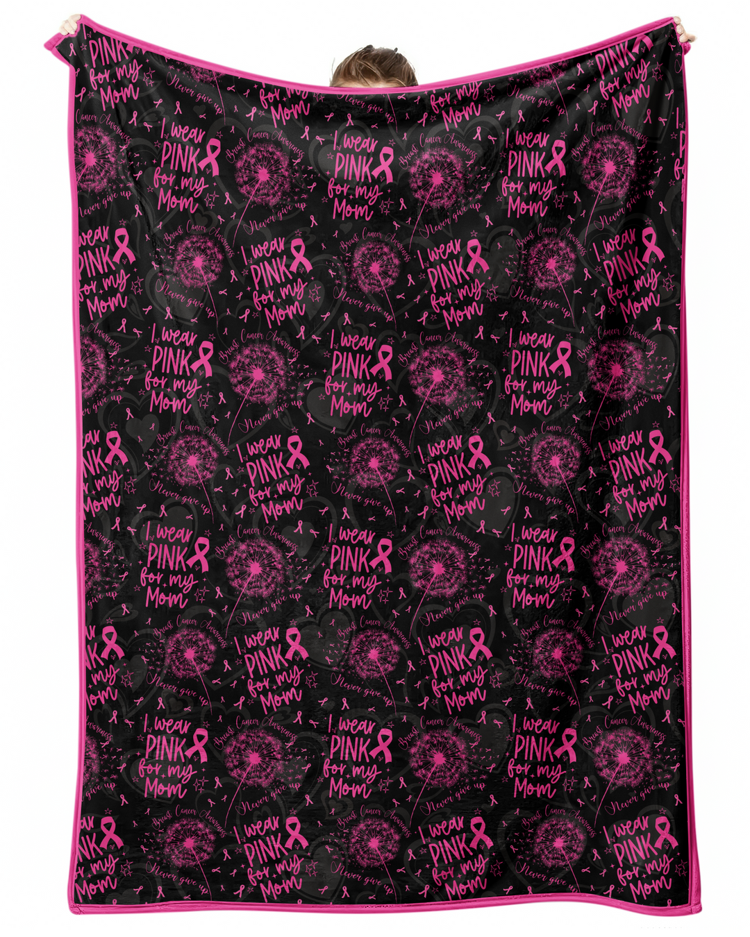 I Wear Pink For My Mom Bamboo Blanket