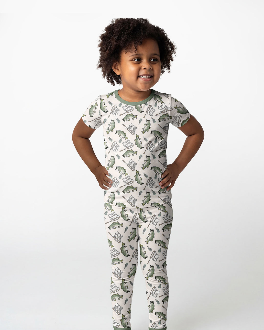 Bass Buddies Bamboo Two Piece Short Sleeve Pyjamas Set