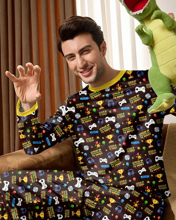 Leveled Up Daddy & Me Matching Bamboo Men's Pajama Set
