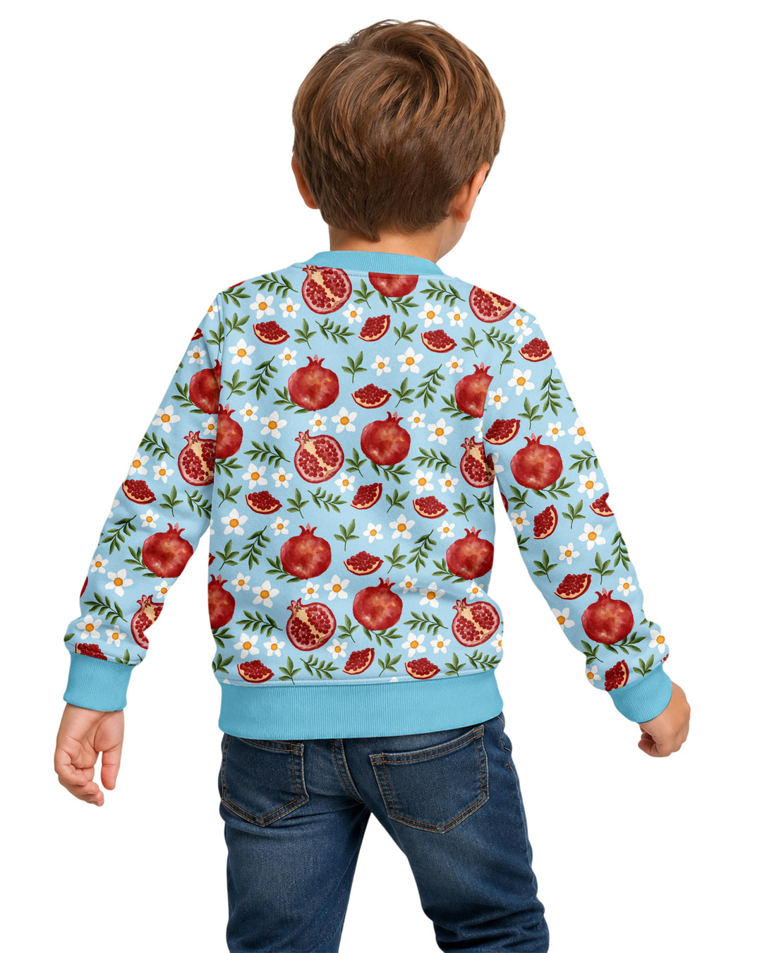 Pomegranate Garden Joy Family Matching Bamboo Crewneck Sweatshirt