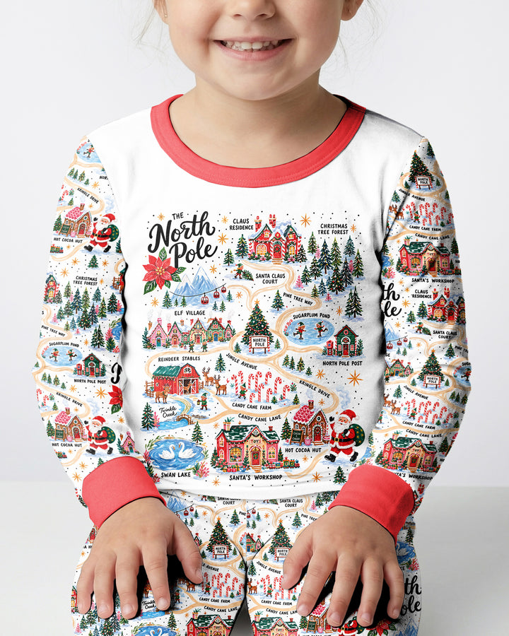 The North Pole Bamboo Two Piece Long Sleeve Pajama Set