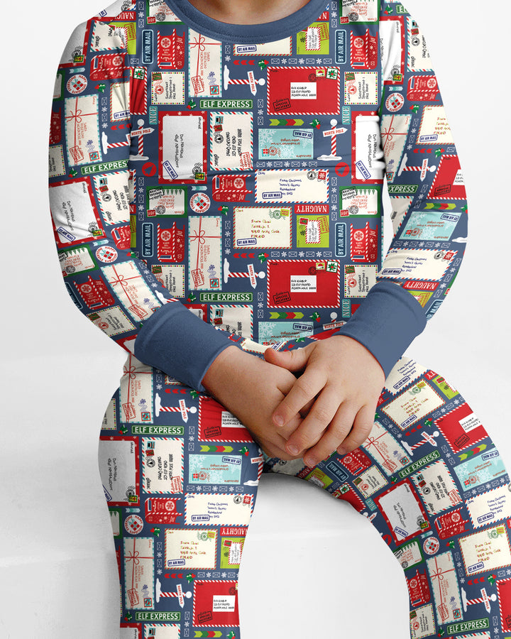 Dear Santa Bamboo Two Piece Long Sleeve Pajama Set