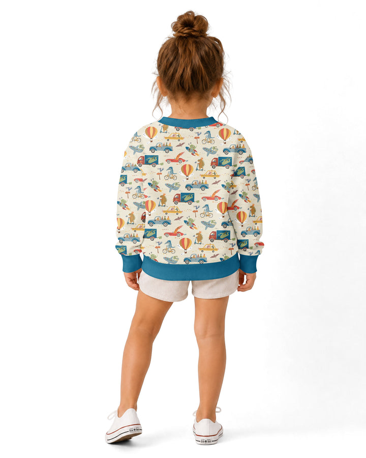 Monsters on the Move Bamboo Crewneck Sweatshirt