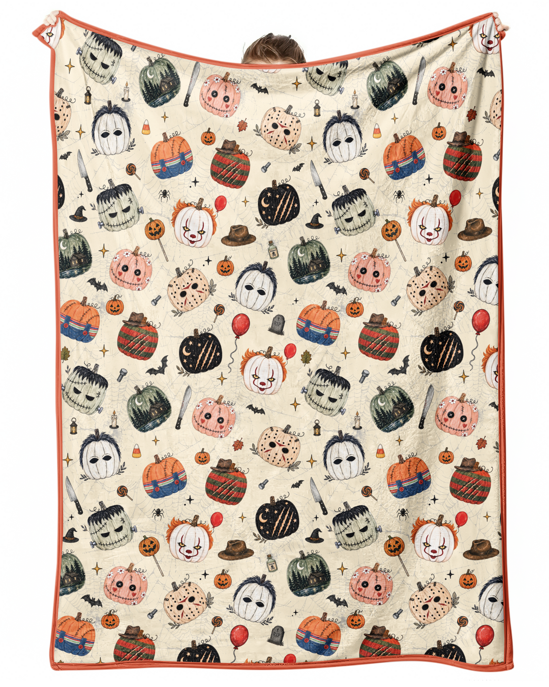 Horror Movie Pumpkins Bamboo Blanket