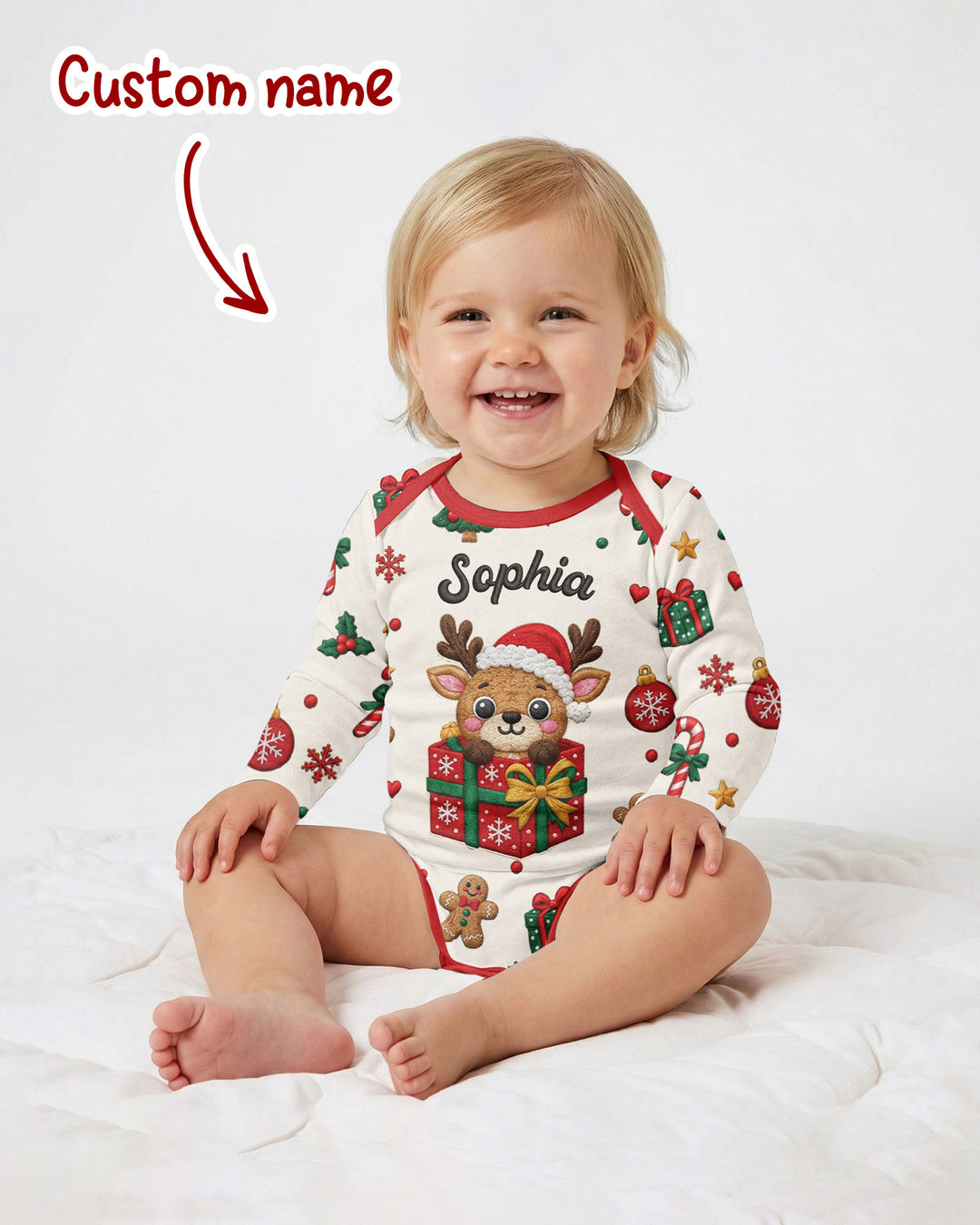 Little Reindeer Surprise Bamboo Bodysuit