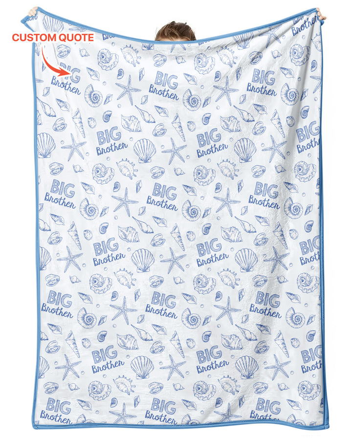 Coquette Seashell Matching Sibling Bamboo Blanket