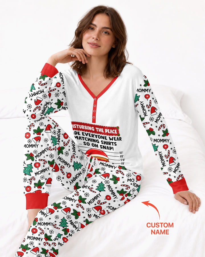 Funny Christmas Family Matching Bamboo Women Pajama Set