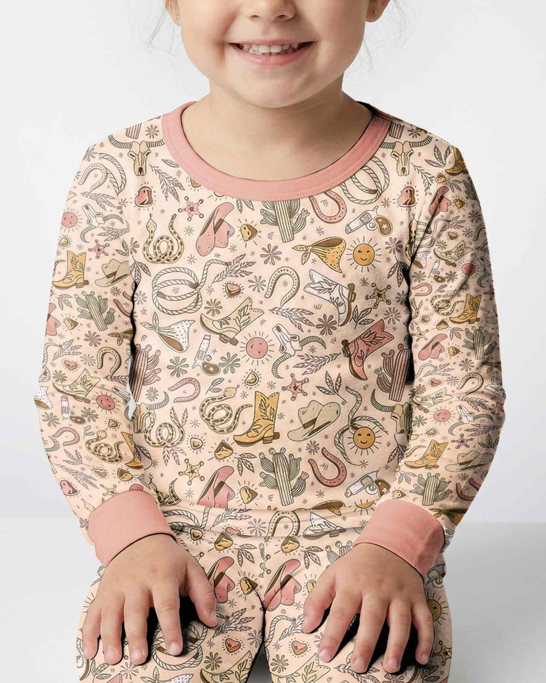 Template Bamboo Two Piece Long Sleeve Pyjamas Set
