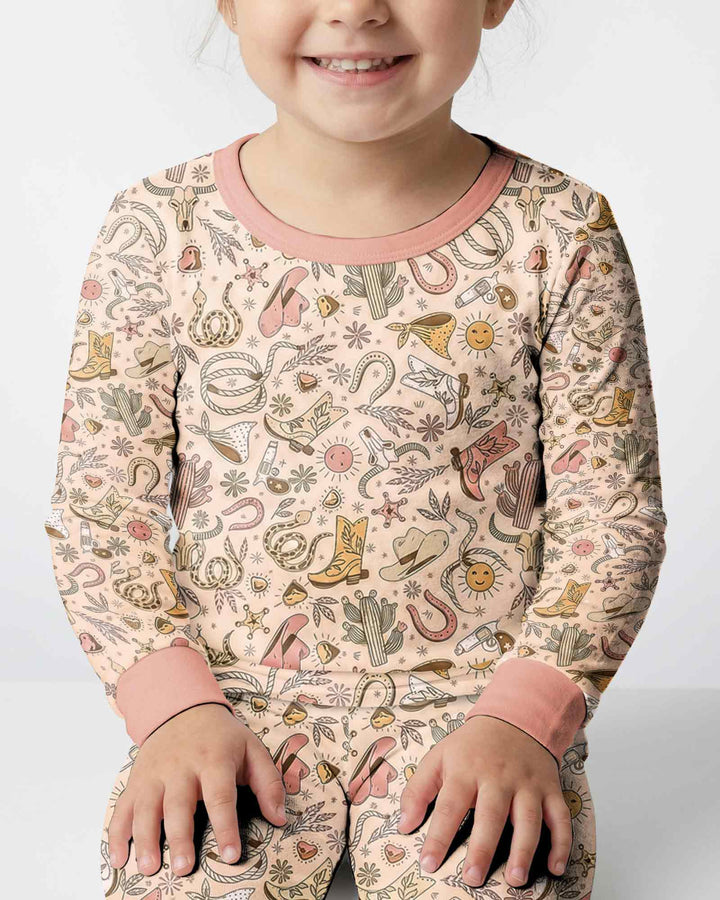 Template Bamboo Two Piece Long Sleeve Pyjamas Set